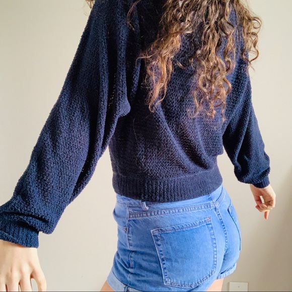 LA HEARTS NAVY MESH PULLOVER - Picture 4 of 5